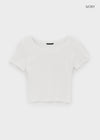 Loveki Basic Round Short Sleeve T-shirt