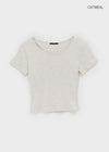 Loveki Basic Round Short Sleeve T-shirt