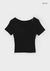 Loveki Basic Round Short Sleeve T-shirt