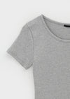 Loveki Basic Round Short Sleeve T-shirt