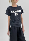 Tempered Glass Patch Short Sleeve T-shirt