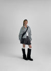 Roman Frill Check Skirt