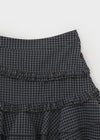 Roman Frill Check Skirt