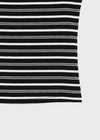 Selchu One-Shoulder Stripe Short Sleeve Tee
