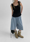 (UNISEX) Yanin Seamline Bermuda Banding Pants
