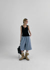 Shariang U-Neck Long Sleeveless Top