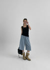 (UNISEX) Yanin Seamline Bermuda Banding Pants