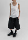 Shariang U-Neck Long Sleeveless Top
