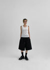 Shariang U-Neck Long Sleeveless Top