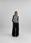 Shariang U-Neck Long Sleeveless Top