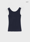 Shariang U-Neck Long Sleeveless Top
