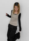 [MADE] Lojan Summer U-Neck Long Sleeve T-shirt