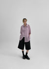 (UNISEX) Dalpo Seersucker Short Sleeve Check Shirt