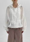 Irim Dot Hood Windbreaker Jumper