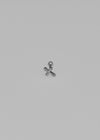 (SILVER 925) Pebble Cross Piercing