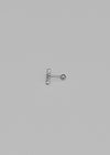 (SILVER 925) Pebble Cross Piercing