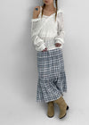 Summer King Summer See-through Off-shoulder Hoodie