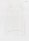 Summer King Summer See-through Off-shoulder Hoodie