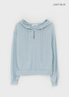 Summer King Summer See-through Off-shoulder Hoodie