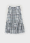 Doomki Summer Check Long Skirt