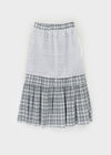 Doomki Summer Check Long Skirt