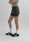 Nerfen Eyelet Waffle Mini Skirt Pants