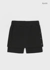 Nerfen Eyelet Waffle Mini Skirt Pants
