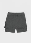 Nerfen Eyelet Waffle Mini Skirt Pants