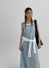 Elbote Backless Sleeveless Long Dress