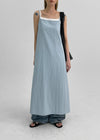 Elbote Backless Sleeveless Long Dress