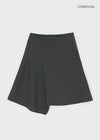 Denepher Asymmetric Flare Midi Skirt