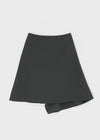 Denepher Asymmetric Flare Midi Skirt