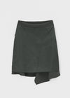 Denepher Asymmetric Flare Midi Skirt