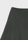 Denepher Asymmetric Flare Midi Skirt