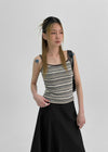 [MADE] Mameldi Stripe Knit Sleeveless