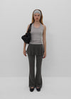 [MADE] Conid Bootcut Layered Skirt Pants