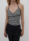 [MADE] Yelp Striped Halter Tank Top