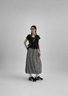 Pumkids Check Balloon Long Skirt