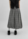 Pumkids Check Balloon Long Skirt