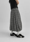Pumkids Check Balloon Long Skirt