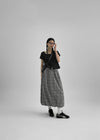 Pumkids Check Balloon Long Skirt