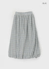 Pumkids Check Balloon Long Skirt