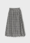 Pumkids Check Balloon Long Skirt