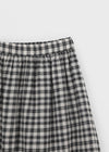 Pumkids Check Balloon Long Skirt