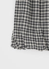 Pumkids Check Balloon Long Skirt