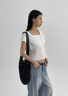 Robkey Net Knit Crossbody Bag