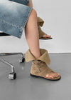 Dumbo Buckle Suede Thong Mid Boots