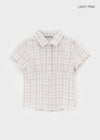 [MADE] Rorosy Check Short Sleeve Blouse