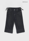 [MADE] Kochan Buckle 3/4 Semi Bootcut Denim Pants