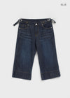 [MADE] Kochan Buckle 3/4 Semi Bootcut Denim Pants